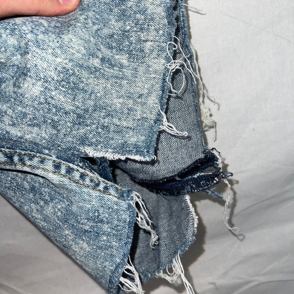 Levi's - DIY Cut Off/Distressed Shorts - Acid Wash - 511 Fit - 34 Men's - Thrash - Picture 7 of 8